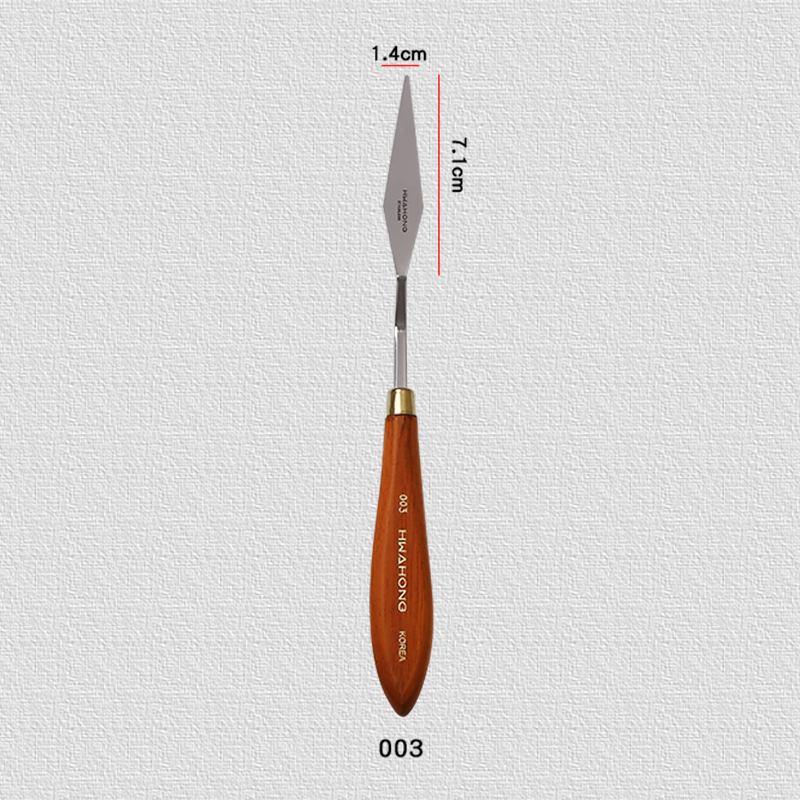 003the republic of korea Import Hwahong Hua Hong Oil painting knife major suit Gouache Blade Beginner stainless steel Oil Painting scraper Fine Arts No. 024 Single Oil Painting shovel 0105 skin texture Palette knife modelling shovel