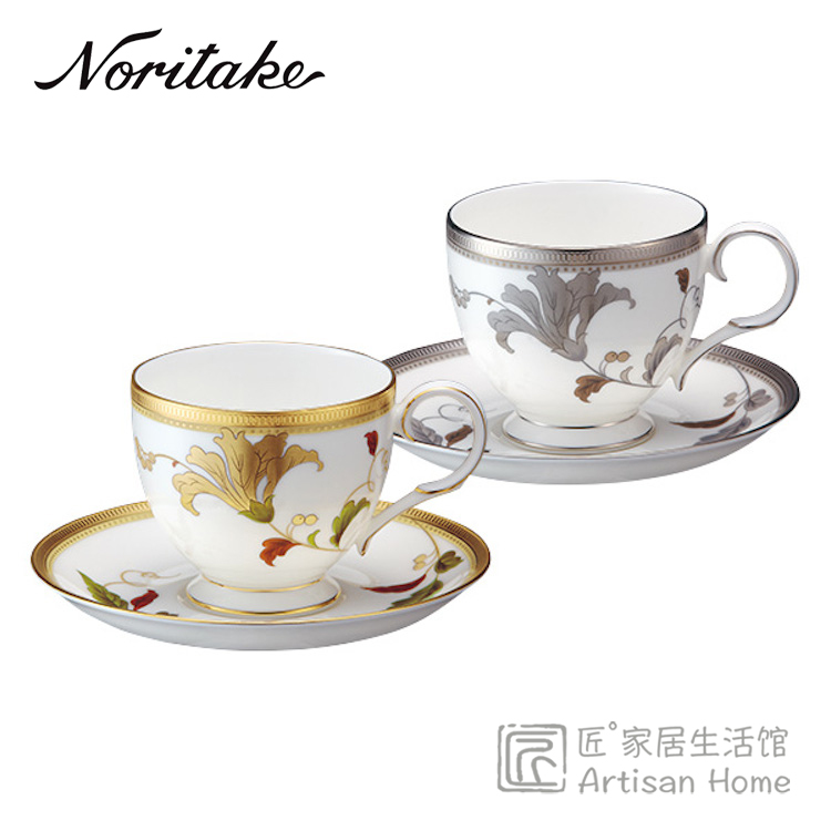 Spot Japan then Wu Noritake Islay relief sketch Golden Bone Porcelain Cup Tea Saucer for Cup Coffee Cup Imports