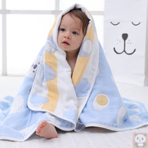 Newborn baby gauze bath towel 4 layers 6 layers Super soft absorbent bath blanket Baby childrens towel quilt spring and summer
