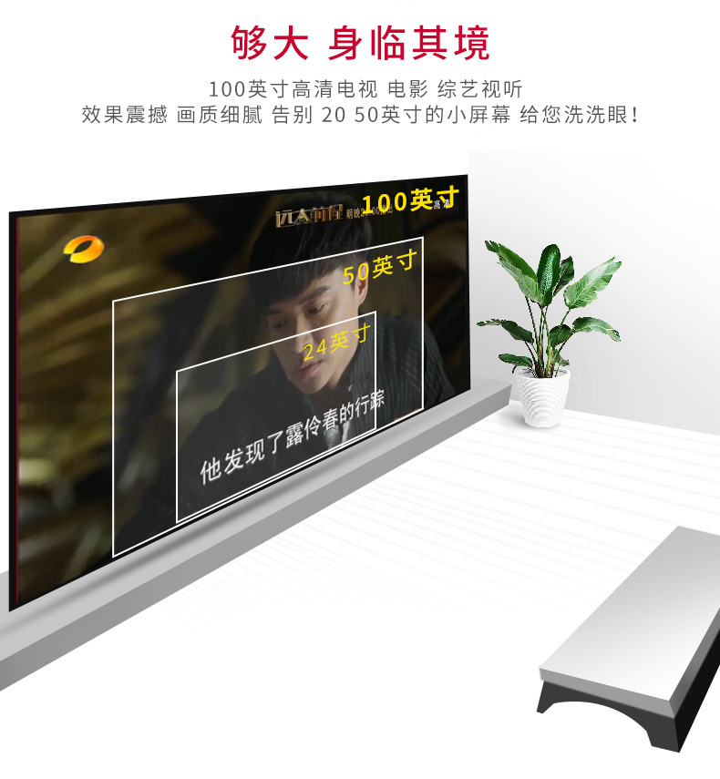 Feilan 19 không dây Bluetooth mới với màn hình 4K HD WiFi gia đình TV máy chiếu led