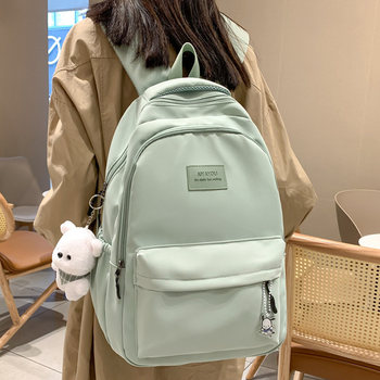 School Bag Junior High School Girls Backpack Female 2025 New Large Capacity Primary School Student High School Student College Student Backpack Shoulder Bag