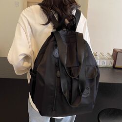 Backpack Large Capacity Fashionable Handbag Single Shoulder Short Trip Travel Bag Women's Lightweight Casual School Bag Backpack Casual Women