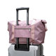 La bolsa de viaje se puede colocar en la bolsa de almacenamiento adicional situada en la barra del carro. Bolsa de equipaje portátil ligera de gran capacidad para corta distancia para mujer