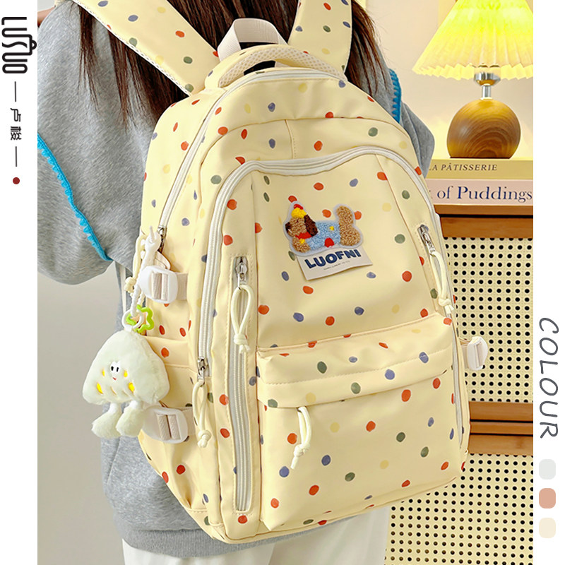 Школьный ранец для девочек ins wind niche женский 2025 новый для учащихся младших классов средней школы, учеников начальной школы, ценная сумка через плечо, рюкзак для девочек