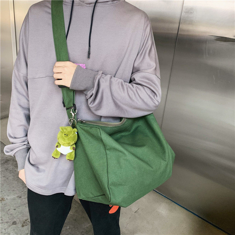 Wang Yibo Tongan Slanted Satchel Boys Bag for Han Edition Trend Ins College Students' Classes Package Single Shoulder Bag SHOULDER BAG