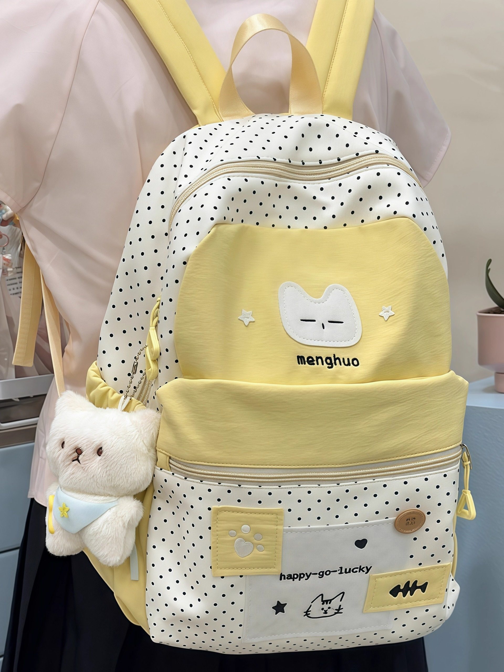 School Bag for Junior High School Girls, High Appearance Value, Niche Style, ins Style, 2025 New Model, Large Capacity Backpack, High School Student Shoulder Bag for Girls