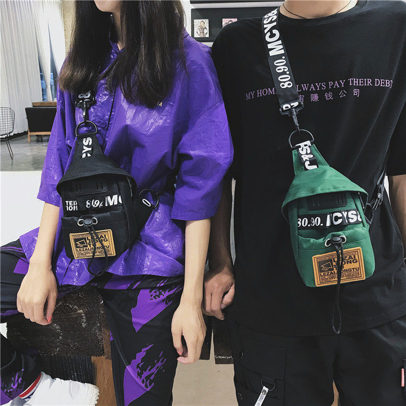 Net Red Packet Packs 2021 New Diagonal Satchels MALE TIDE CARD DAY Hip Hop Student Single Shoulder Portable Chest Bag Woman