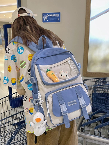 Брендовый ранец, японская сумка через плечо, милый рюкзак, для средней школы, в корейском стиле