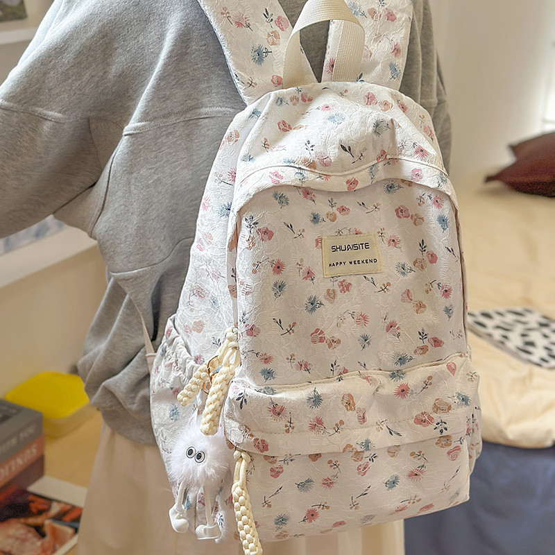 School Bag Women's Shoulder Bag Large Capacity 2025 New Model College Student Niche High-Value Junior High School Girls High School Students Backpack