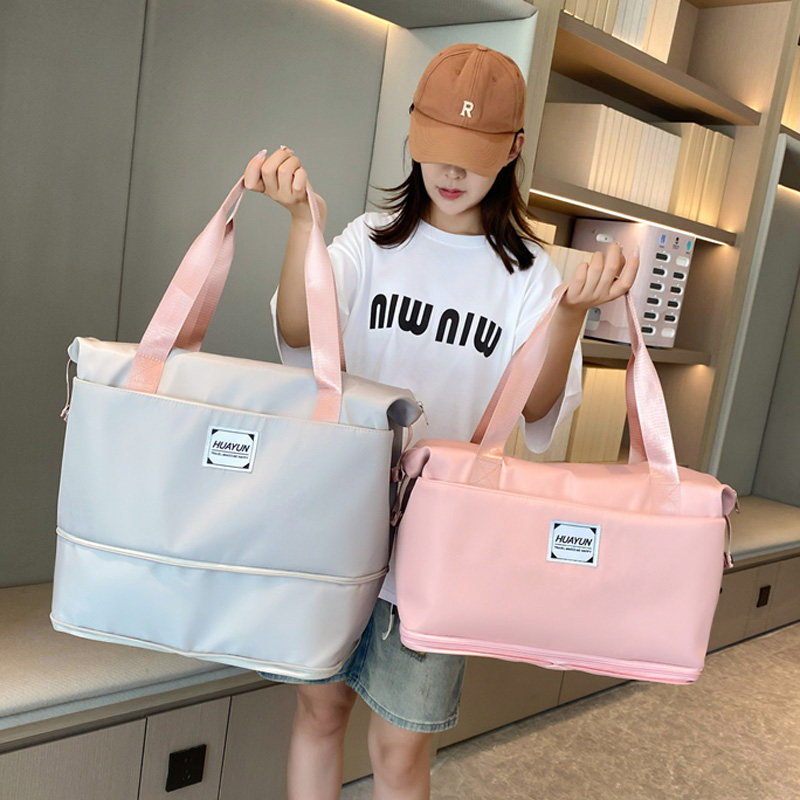 Travel Bag Can Be Attached to the Trolley Case, an Additional Luggage Bag with Large Capacity, a Must-Have Travel Accessory, Lightweight and Convenient for Women