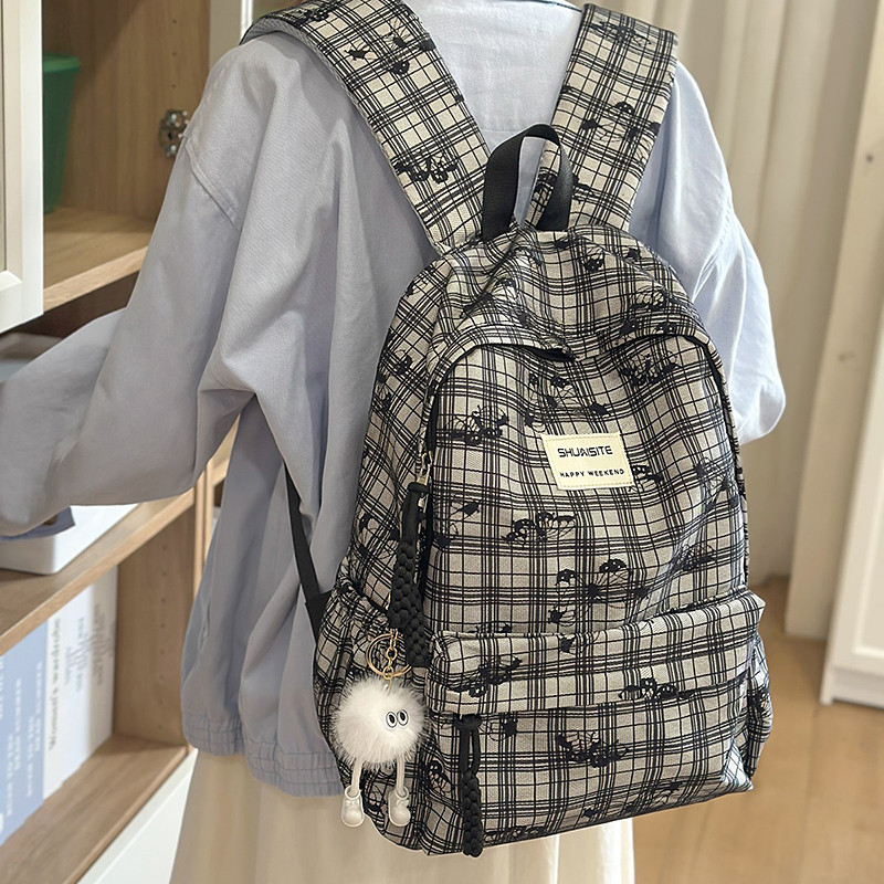 School Bag Women's Shoulder Bag Large Capacity 2025 New Model College Student Niche High-Value Junior High School Girls High School Students Backpack