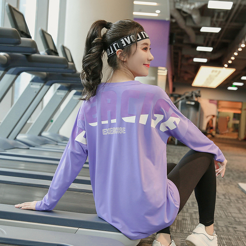 Plus Size Autumn and Winter Yoga Wear T-Shirt Women's Long-Sleeved Loose Fat mm Fitness Clothes 100kg Fashionable Running Sports Tops Plus Size Autumn and Winter Yoga Wear T-Shirt Women's Long-Sleeved Loose Fat mm Fitness Clothes 100kg Fashionable Running Sports Tops
