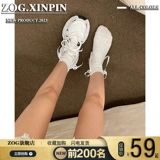 Высокая универсальная белая обувь на платформе, спортивная обувь для отдыха