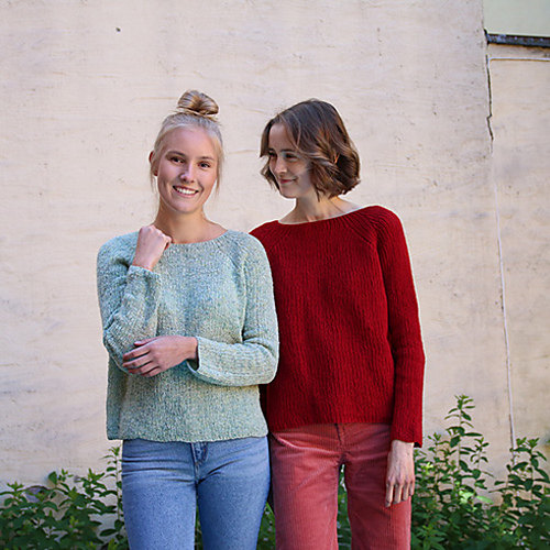 Girlfriends Women's Sweater Chinese Knitting Translation Illustration Non-finished product Take a note mailbox