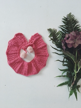 Small lace collar baby baby childrens fake collar bib stick needle text description translation knitting diagram non-finished product