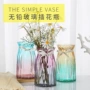 Bình thủy tinh mới Yihua hai màu gradient Phòng khách châu Âu để bàn trang trí bình hoa thủy canh khô - Vase / Bồn hoa & Kệ chậu sứ trồng cây