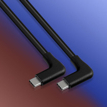 Type c double elbow data line right angle without blocking hands to play the game wire rod 5A flat computer charging wire