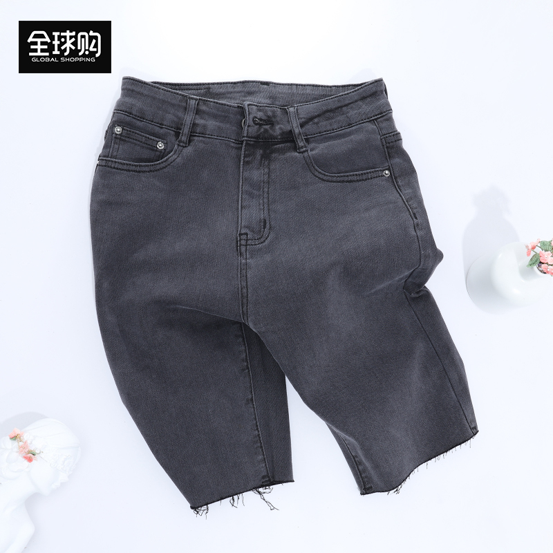 European and American Style Denim Biker Shorts for Women, Summer 2026 New Korean Version, High-Waisted, Slim-Fitting, Thin, Trendy Shorts