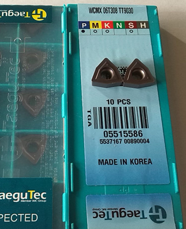 TaeguTec CNC Blade WCMX06T308 TT9030, South Korea