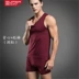 Bộ đồ thể thao nam áo thun ngắn tay (vest) quần short ba điểm hai mảnh Superbody thương hiệu dịch vụ đồ ngủ tại nhà - Thể thao sau bộ áo thể thao nam Thể thao sau