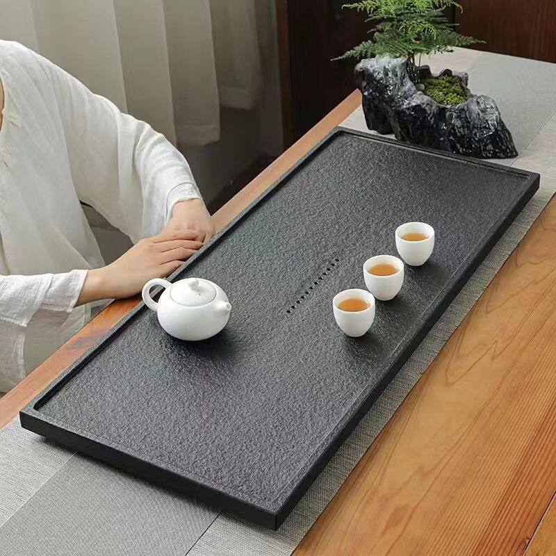 🍵古韵新风！天然乌金石整块茶盘，让你的茶歇时光更雅致🏡-茶盘-淘宝好物网