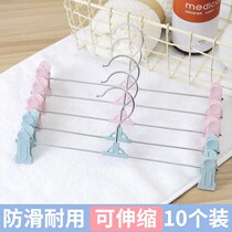 School non-slip pants clip no trace pants rack pants storage clip pants hanging skirt clip underwear hanging home clothing hangers