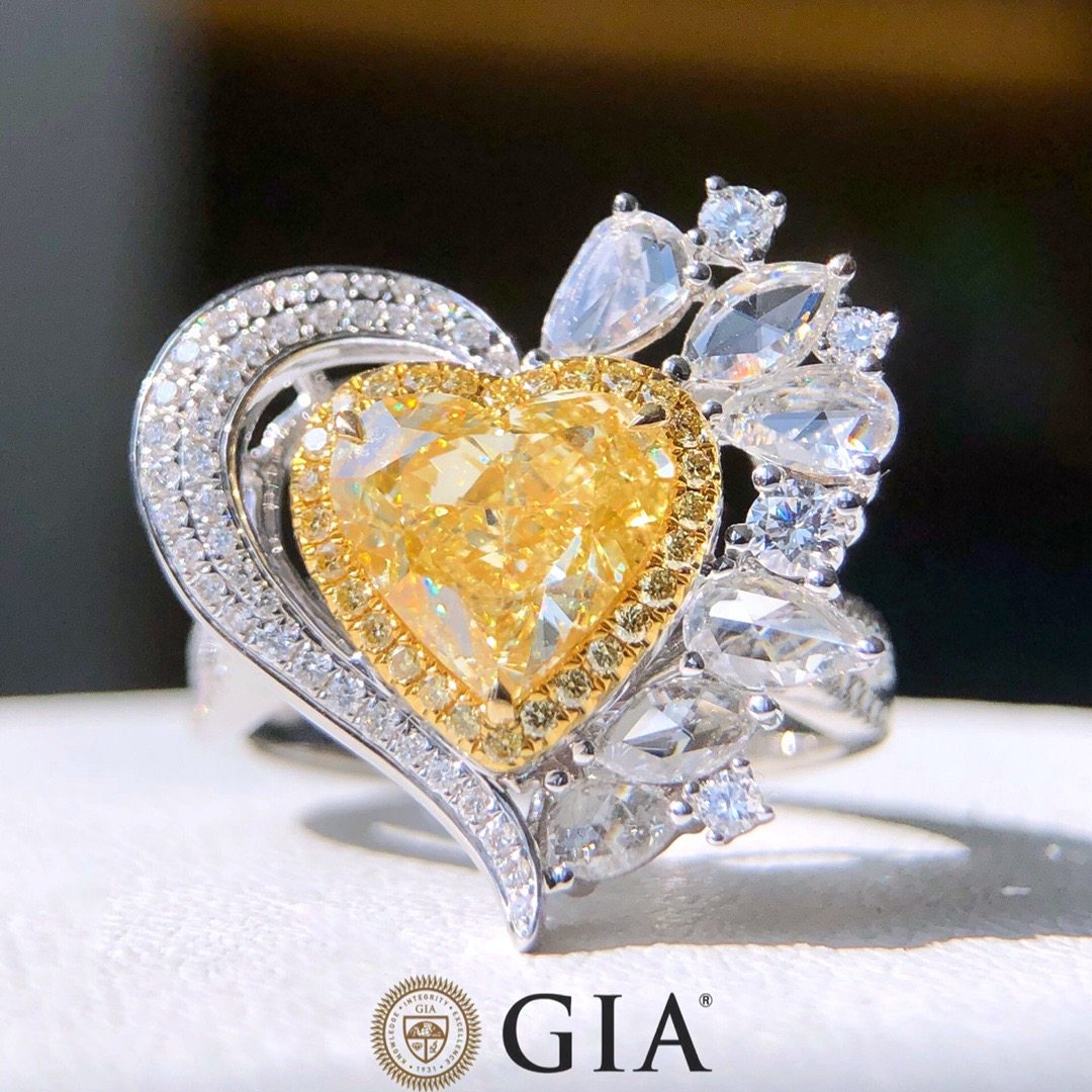 钻石新宠 💍 | 心形黄钻戒指-手饰-淘宝好物网