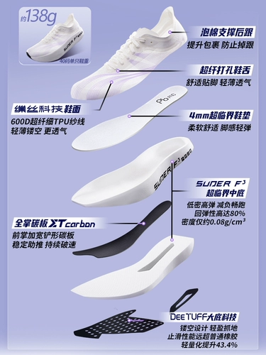 Профессиональная спортивная обувь для соревнований подходит для мужчин и женщин, углеродная пластина, для бега