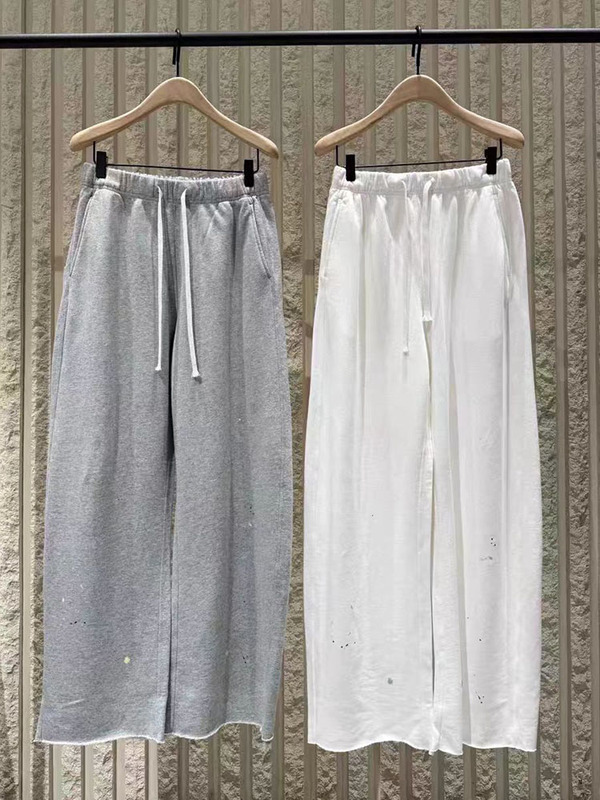 Authentic Sweatpants 2026 Summer New Product Colorful Splash-Ink Long-Staple Cotton Scimitar Pants Casual Pants Sports Style Mbf2Pat014