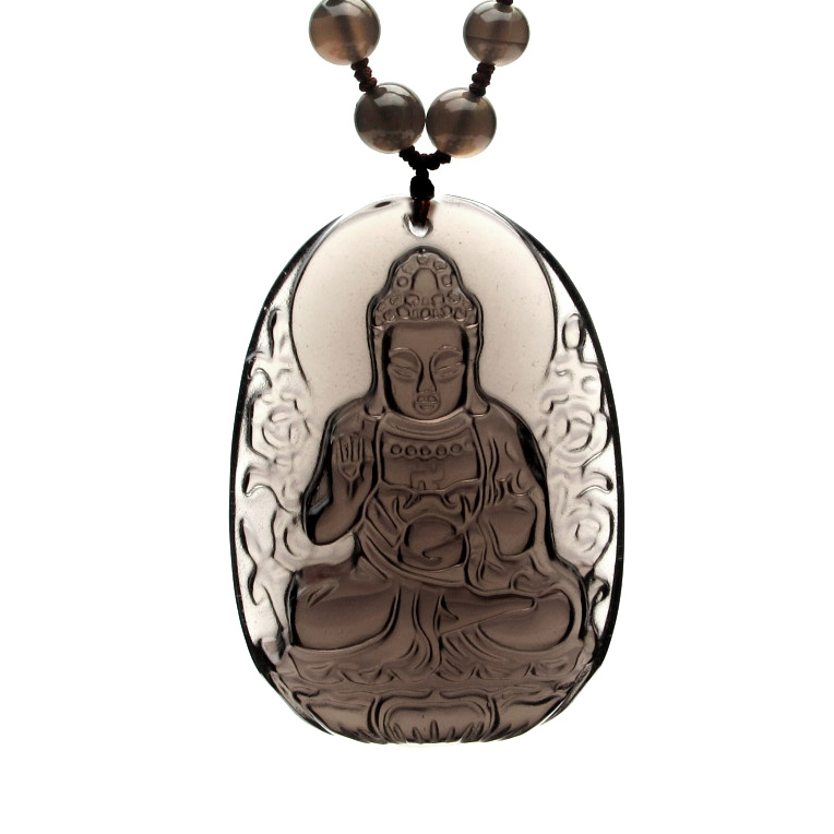 Palace courtesane natural ice species black dazzling Amitabha Amitabha Bodhisattva pendant zodiac dog pig patron saint