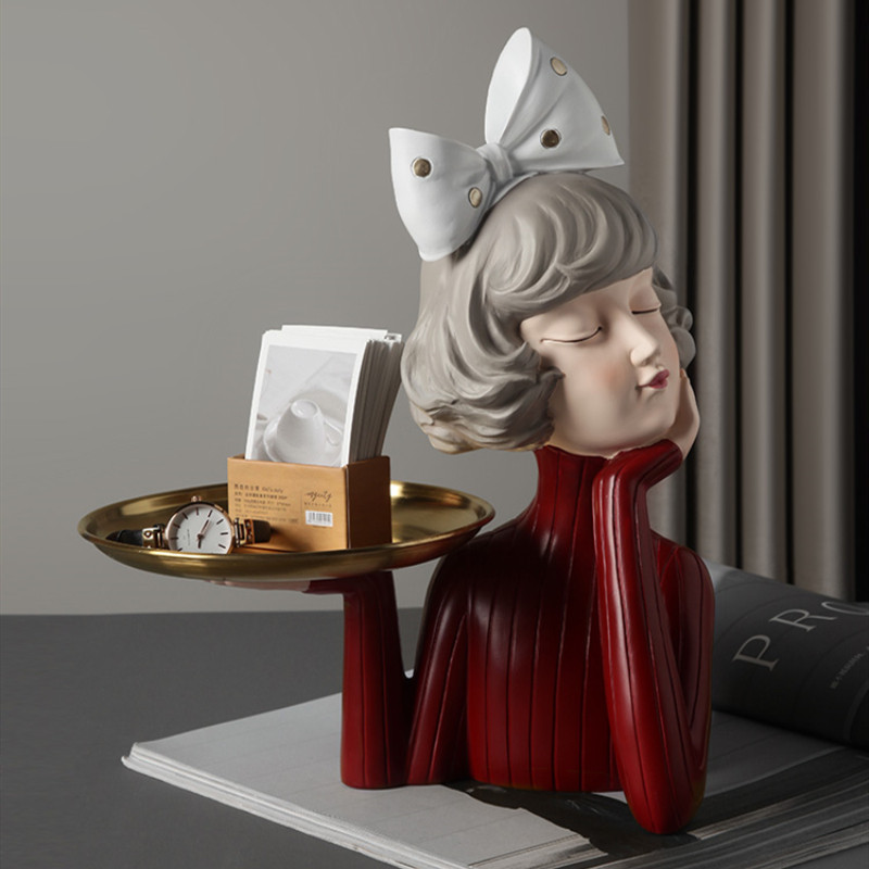 Nordic light luxury key storage decoration creative housewarming new home gift living room porch coffee table home decorations