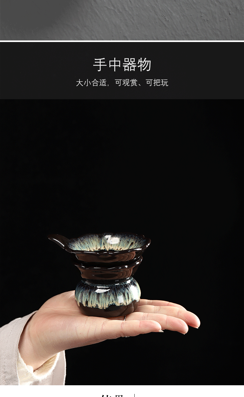 Have light thus variable slip through tea filter kung fu tea set ceramic tea set with parts hot creative tea strainer