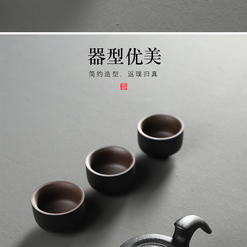 Have the coarse pottery teapot kung fu tea set home office ceramic base of black tea accessories make tea mercifully single pot