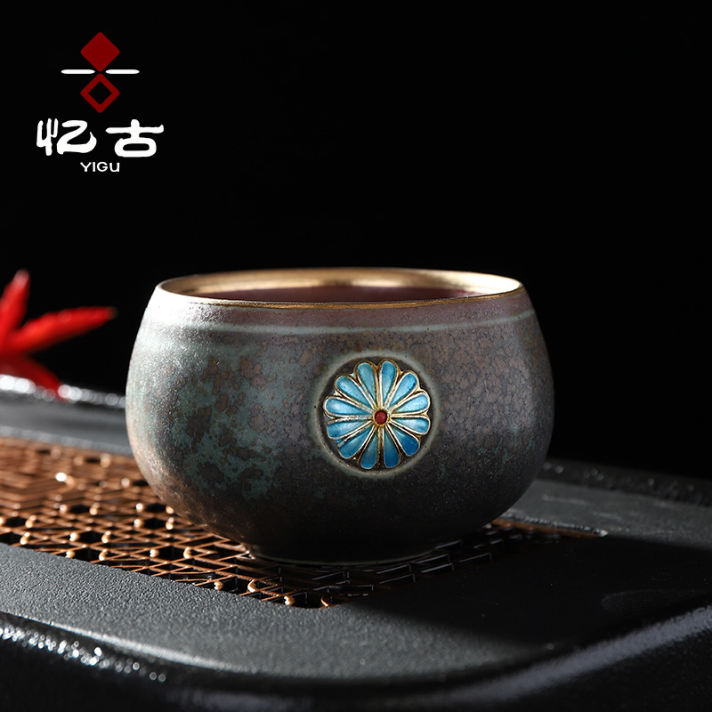 Have the ancient masters cup cup single CPU as variable hand - made teacup large single ceramic kung fu tea set sample tea cup