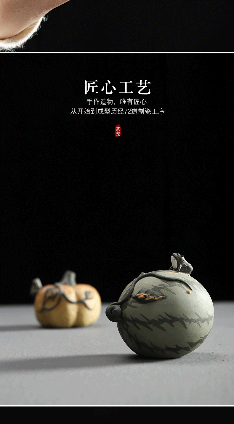 Have the ancient water blessing frogs pet violet arenaceous kung fu tea tea accessories table tea art furnishing articles furnishing articles can keep playing tea