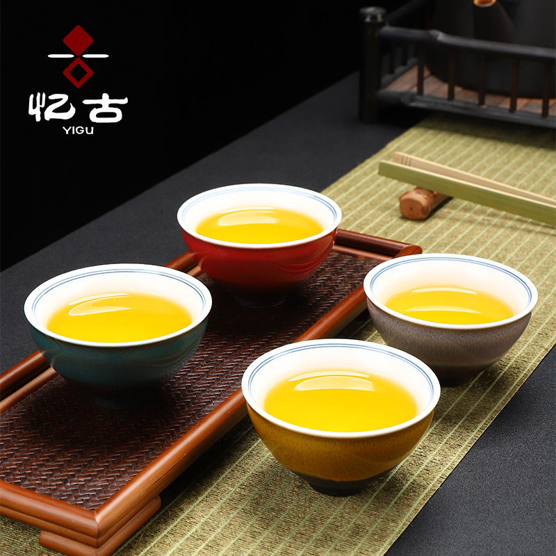 Have the ancient ceramic cups masters cup sample tea cup set of kung fu tea tea cup four seasons personal gifts, bowl