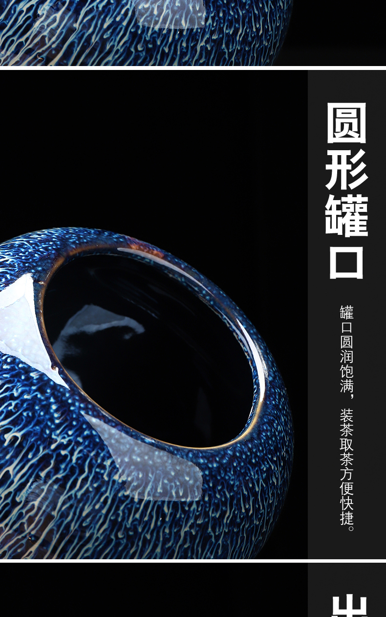 Have light thus caddy fixings ceramic seal pot store receives a large household pu - erh tea tieguanyin has the characteristic of moisture proof and POTS