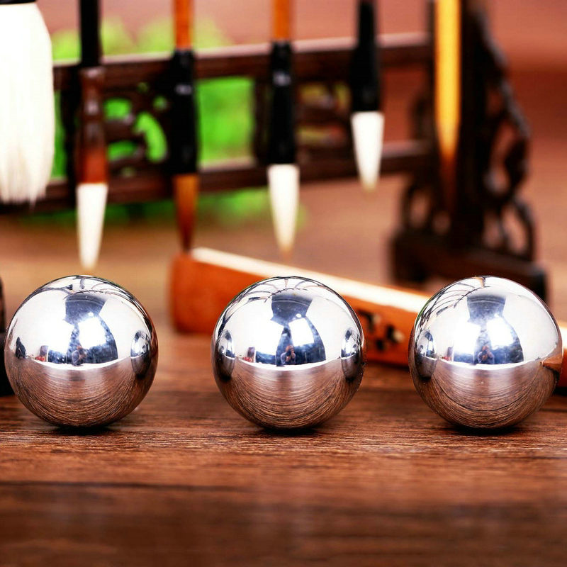 Baoding iron ball solid steel ball to play objects threeball massage