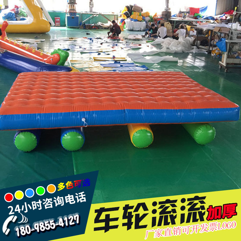 Fun sports club prop development training equipment group to work together to inflate wheel rolling props