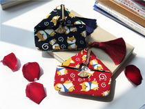  Morishima Luwangcai fabric bag Akita Inu hand-held creative coin bag 2019 new storage coin