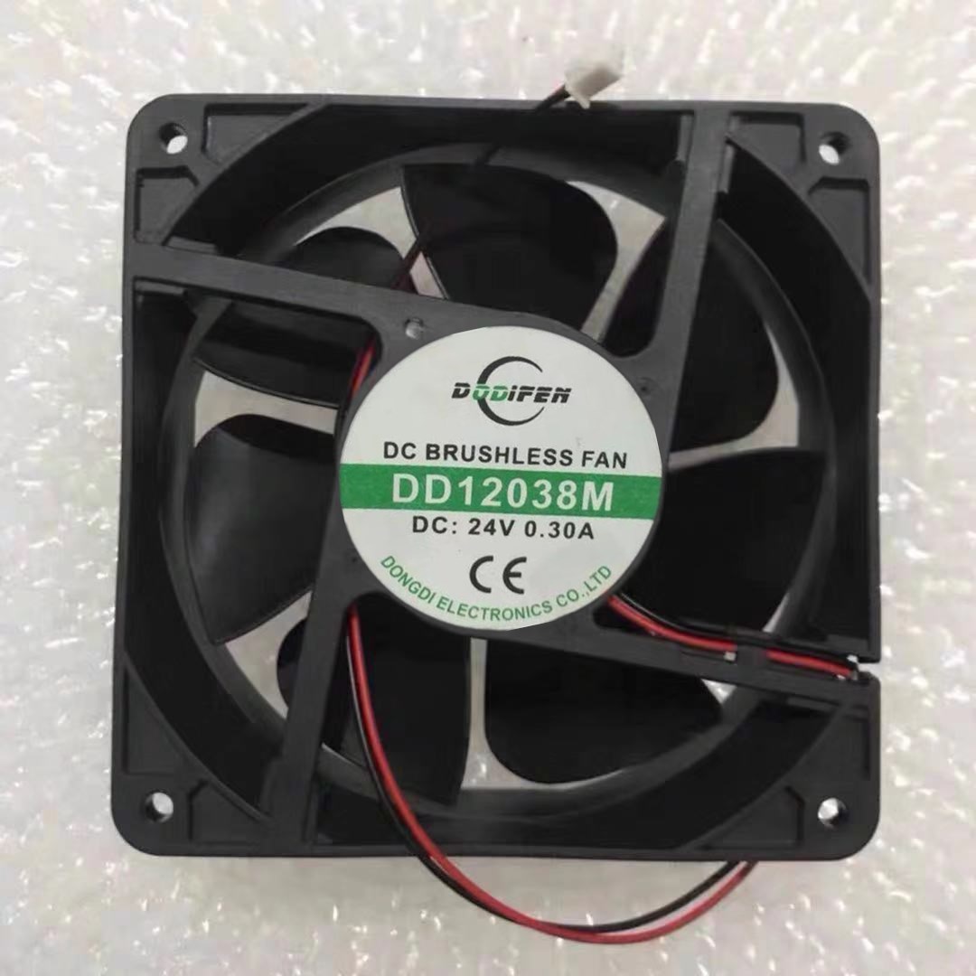 Heat dissipation fan DC24V0 30A bearing 12CM DC 12038 fan 24V 120*120*38 welding machine