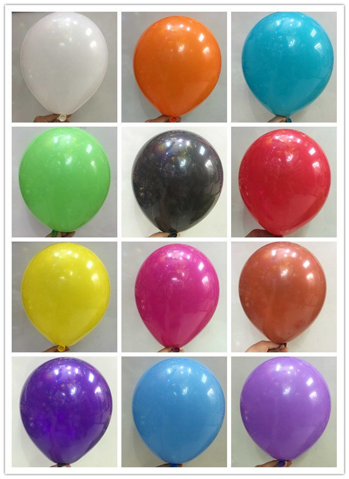 Latex balloon 12 inch ball standard balloon 12 inch ball 12 inch thick visiting US balloon quality 100 pack