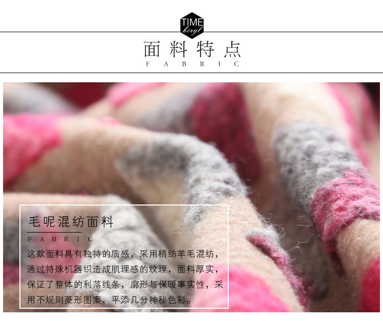 Mùa đông mới Hàn Quốc kẻ sọc nhỏ nước hoa jacquard Loại áo len dài len áo da nữ dáng dài