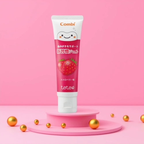 Combi Детская зубная паста пероральная очищающая фторированная зуб с твердым ксилол-гель-железом