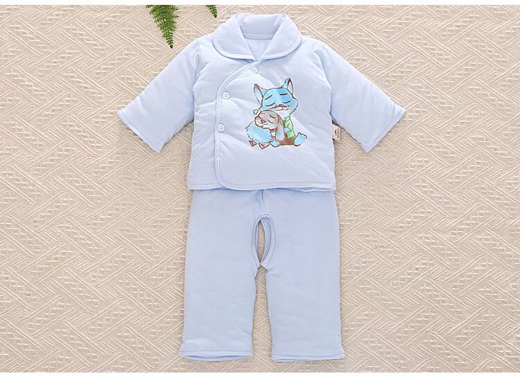 Bộ quần áo sơ sinh cotton cho bé sơ sinh 0-6 tháng 3 mùa đông và mùa đông dày lên gói quà tặng cho bé set đồ sơ sinh cho bé gái
