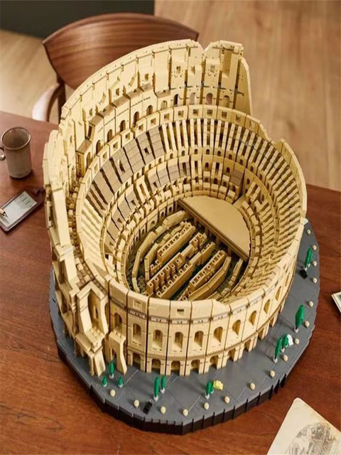 China Building Blocks Colosseum 10276 World Landmark Large Architectural Model High Difficulty Adult Gift