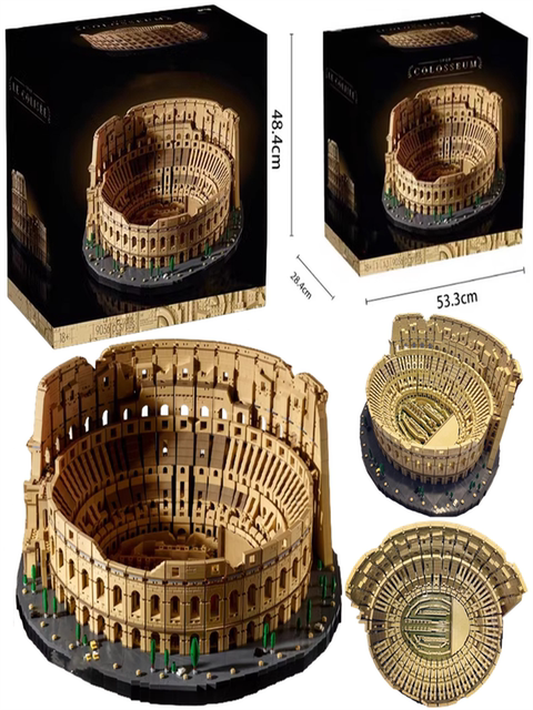 中国积木罗马斗兽场10276世界地标大型建筑模型高难度成人礼物