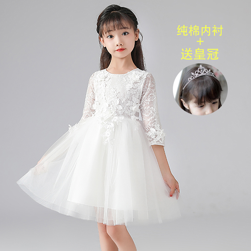 Children's Dress Princess Dress Girls Petit Skirt Flower Girl Wedding Little Girl Piano Costume Dress Western Style