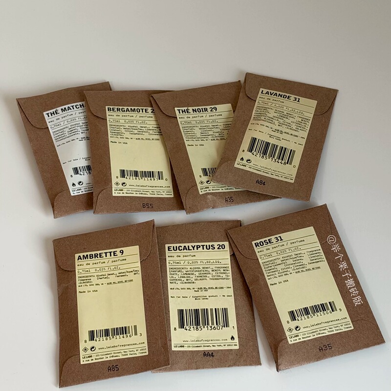 Free Shipping Lelabo Perfume Laboratory Sample Original 0.75ml Without Spray/5Ml with Spray Free Shipping Lelabo Perfume Laboratory Sample Original 0.75ml Without Spray/5Ml with Spray