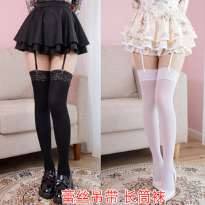 Spring and Autumn Medium-Thick Velvet Sexy Lace-Trimmed Long Stockings, High Stockings, Colorful Stockings, Women's Stockings, Beautiful Legs, Garter Stockings